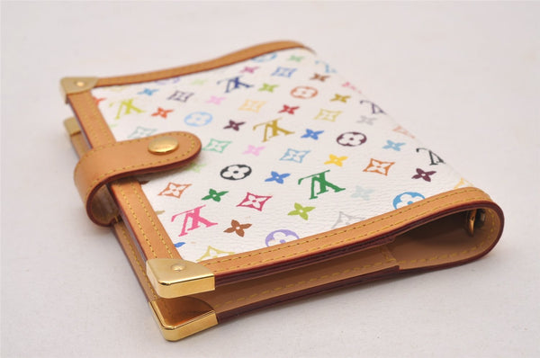 Louis Vuitton Monogram Multicolor Agenda PM Notebook Cover R20896 White 7118I