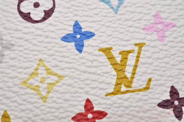 Louis Vuitton Monogram Multicolor Agenda PM Notebook Cover R20896 White 7118I