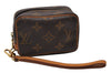 Authentic Louis Vuitton Monogram Trousse Wapiti Mini Pouch M58030 LV 7119I