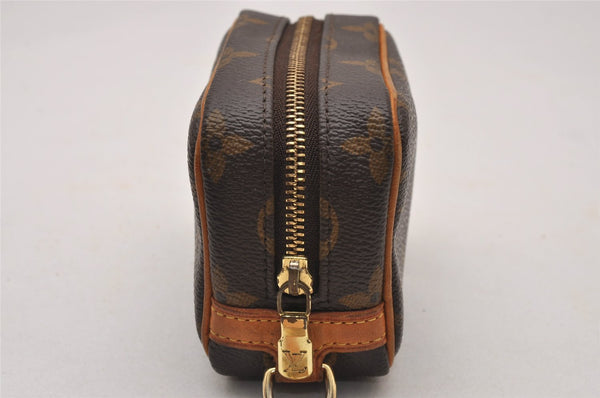 Authentic Louis Vuitton Monogram Trousse Wapiti Mini Pouch M58030 LV 7119I