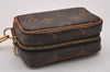 Authentic Louis Vuitton Monogram Trousse Wapiti Mini Pouch M58030 LV 7119I