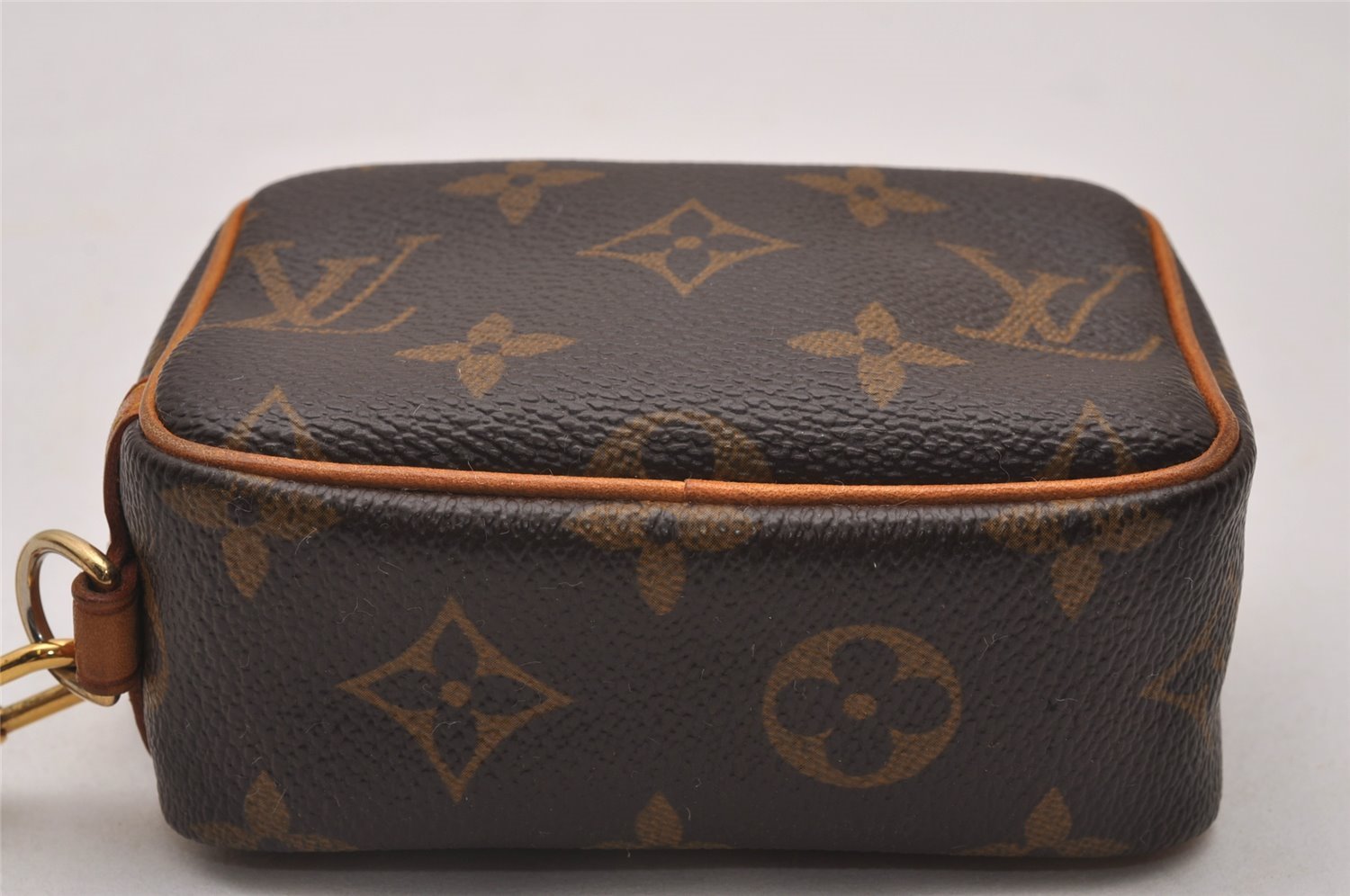 Authentic Louis Vuitton Monogram Trousse Wapiti Mini Pouch M58030 LV 7119I