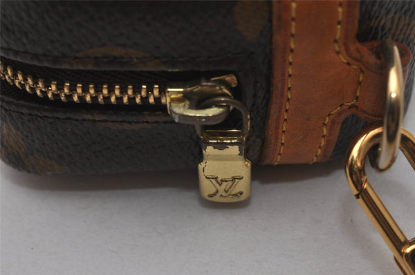 Authentic Louis Vuitton Monogram Trousse Wapiti Mini Pouch M58030 LV 7119I