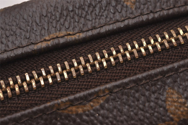 Authentic Louis Vuitton Monogram Trousse Wapiti Mini Pouch M58030 LV 7119I