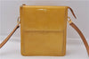 Auth Louis Vuitton Monogram Vernis Mott Shoulder Cross Bag M91136 Yellow 7121D