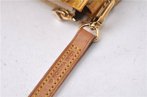 Auth Louis Vuitton Monogram Vernis Mott Shoulder Cross Bag M91136 Yellow 7121D