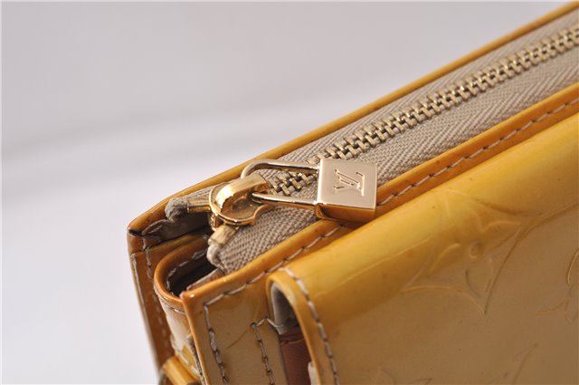 Auth Louis Vuitton Monogram Vernis Mott Shoulder Cross Bag M91136 Yellow 7121D