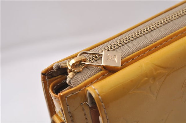 Auth Louis Vuitton Monogram Vernis Mott Shoulder Cross Bag M91136 Yellow 7121D
