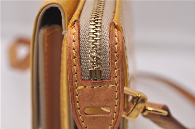 Auth Louis Vuitton Monogram Vernis Mott Shoulder Cross Bag M91136 Yellow 7121D