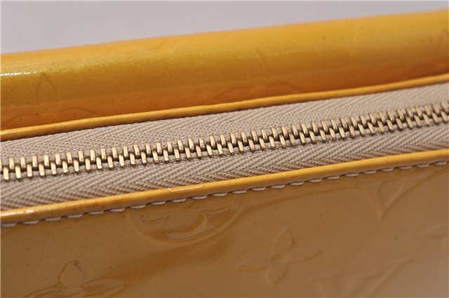 Auth Louis Vuitton Monogram Vernis Mott Shoulder Cross Bag M91136 Yellow 7121D