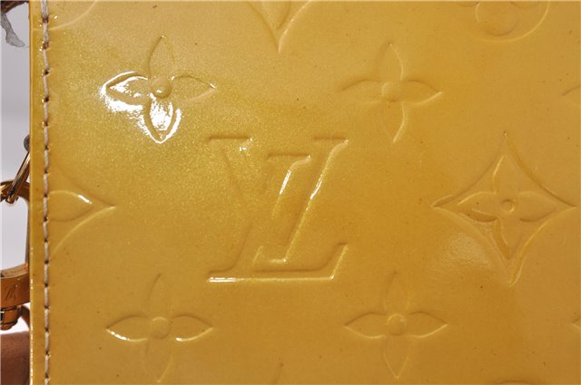 Auth Louis Vuitton Monogram Vernis Mott Shoulder Cross Bag M91136 Yellow 7121D