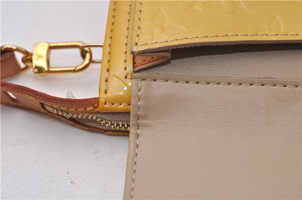 Auth Louis Vuitton Monogram Vernis Mott Shoulder Cross Bag M91136 Yellow 7121D