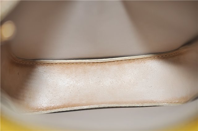 Auth Louis Vuitton Monogram Vernis Mott Shoulder Cross Bag M91136 Yellow 7121D