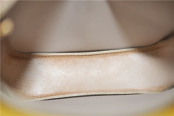 Auth Louis Vuitton Monogram Vernis Mott Shoulder Cross Bag M91136 Yellow 7121D