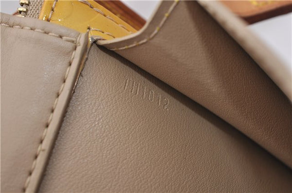 Auth Louis Vuitton Monogram Vernis Mott Shoulder Cross Bag M91136 Yellow 7121D