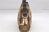 Authentic GUCCI Accessory Hand Pouch Purse GG Canvas Leather 154432 Brown 7123D