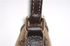 Authentic GUCCI Accessory Hand Pouch Purse GG Canvas Leather 154432 Brown 7123D