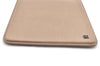 Authentic CHANEL Vintage Calf Skin Soft iPad Tablet Case Purse Beige CC 7123I