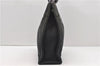 Authentic HERMES Fourre Tout PM Hand Tote Bag Purse Canvas Black 7124C