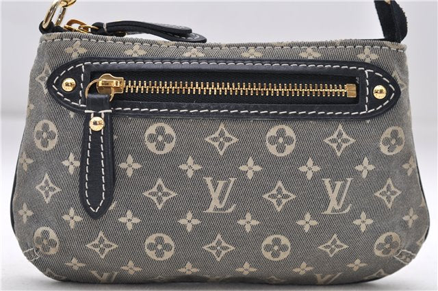 Louis Vuitton Monogram Idylle Mini Pochette Accessoires Pouch M62998 Blue 7125D