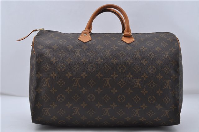 Authentic Louis Vuitton Monogram Speedy 40 Hand Boston Bag M41522 LV 7126D