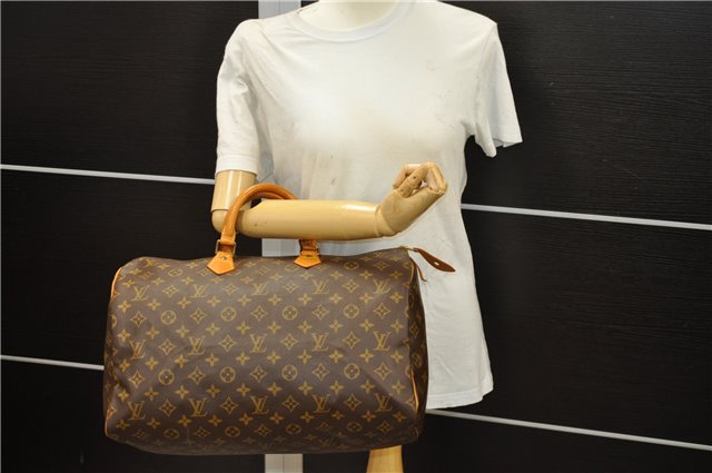 Authentic Louis Vuitton Monogram Speedy 40 Hand Boston Bag M41522 LV 7126D