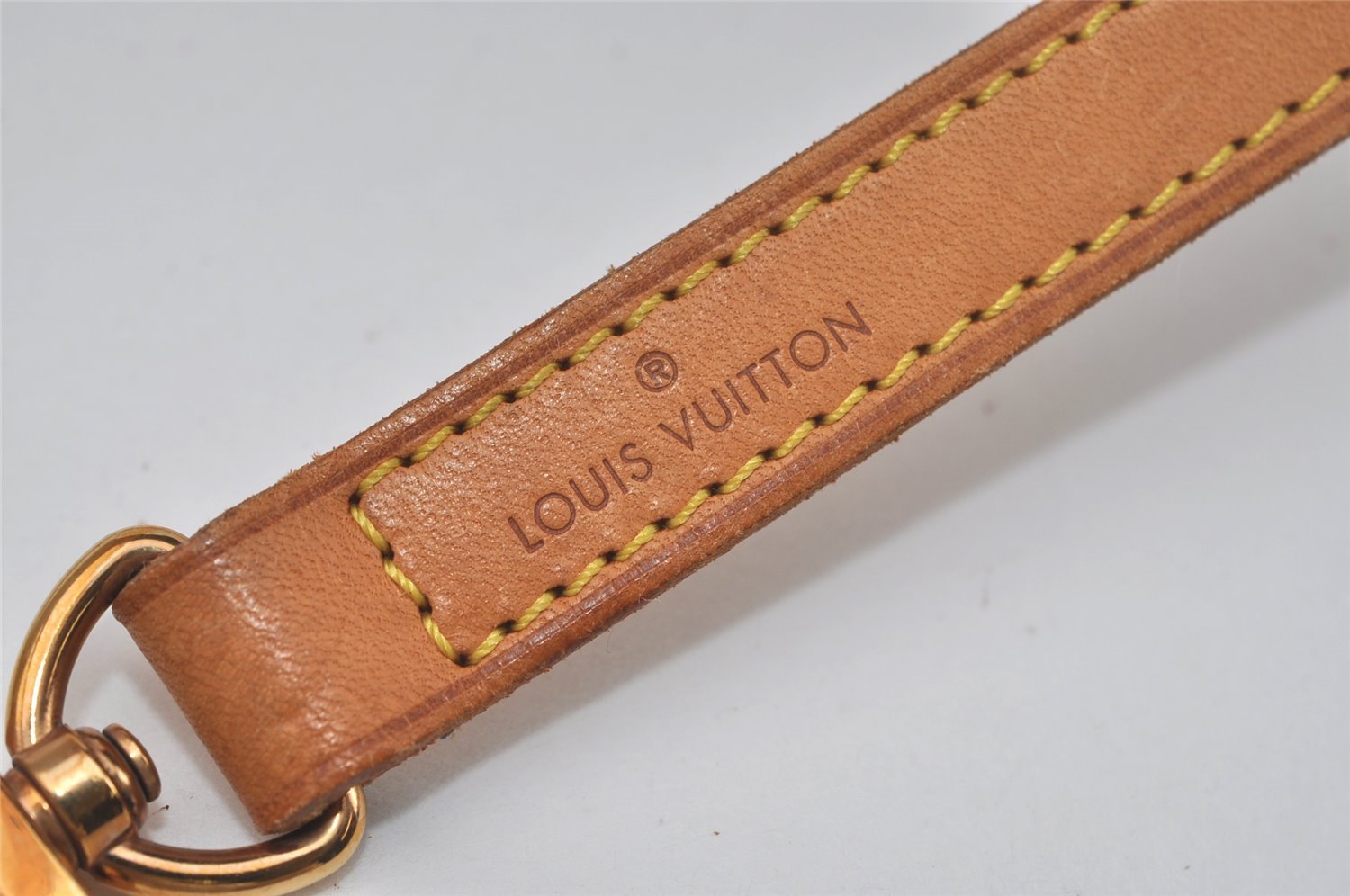 Authentic Louis Vuitton Leather Shoulder Strap Beige 39