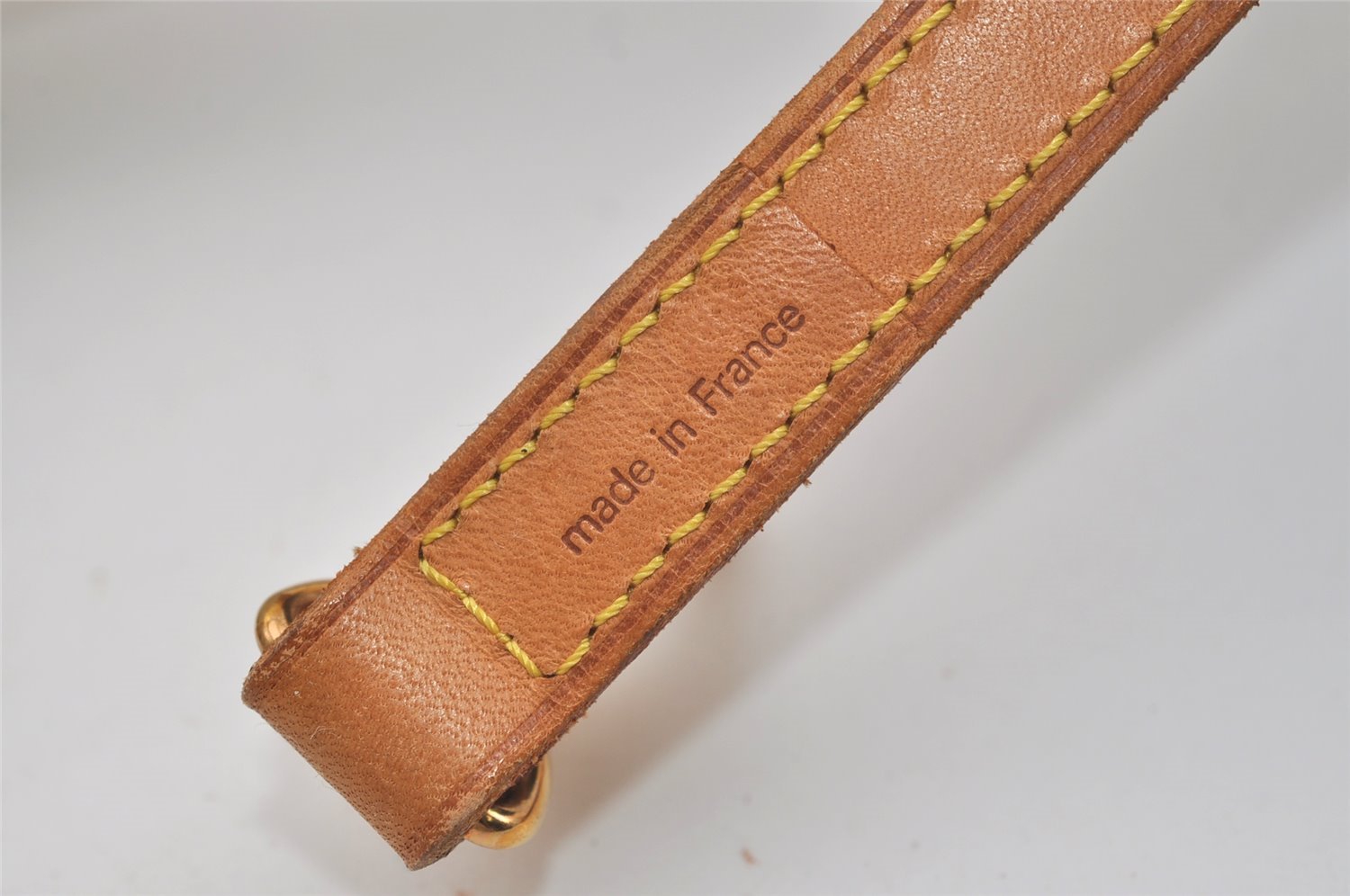 Authentic Louis Vuitton Leather Shoulder Strap Beige 39