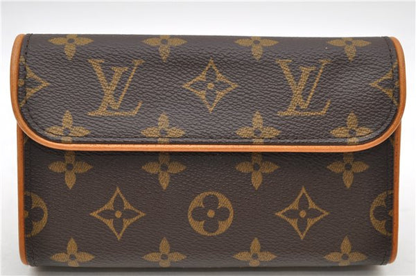 Auth Louis Vuitton Monogram Pochette Florentine Pouch Waist Bag M51855 LV 7127D