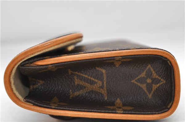 Auth Louis Vuitton Monogram Pochette Florentine Pouch Waist Bag M51855 LV 7127D