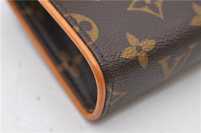 Auth Louis Vuitton Monogram Pochette Florentine Pouch Waist Bag M51855 LV 7127D