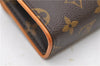 Auth Louis Vuitton Monogram Pochette Florentine Pouch Waist Bag M51855 LV 7127D