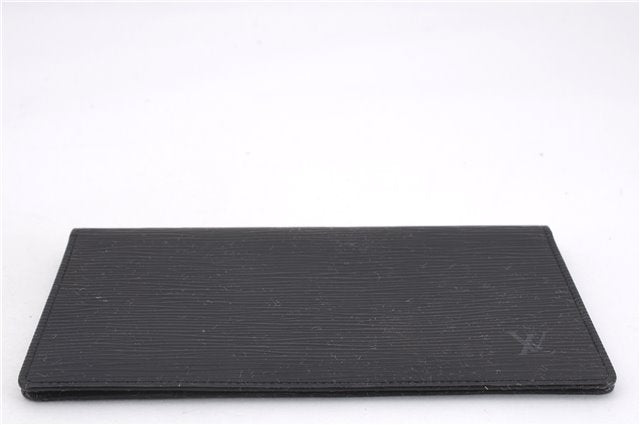 Authentic Louis Vuitton Epi Agenda Note Book Cover Black 7127E