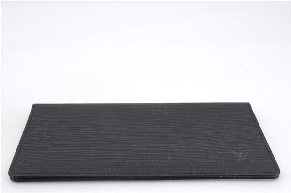 Authentic Louis Vuitton Epi Agenda Note Book Cover Black 7127E