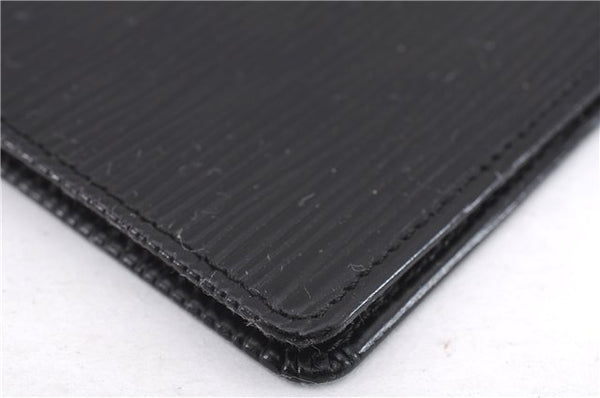 Authentic Louis Vuitton Epi Agenda Note Book Cover Black 7127E