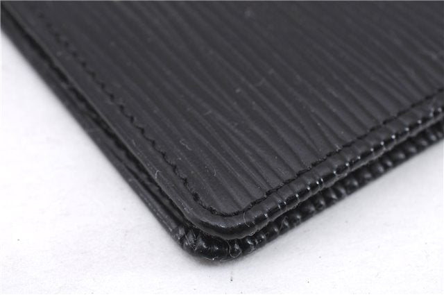 Authentic Louis Vuitton Epi Agenda Note Book Cover Black 7127E