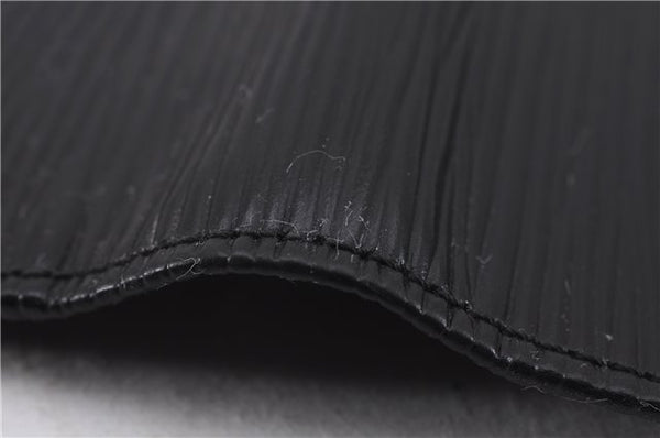 Authentic Louis Vuitton Epi Agenda Note Book Cover Black 7127E