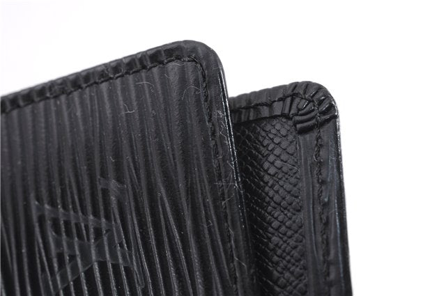 Authentic Louis Vuitton Epi Agenda Note Book Cover Black 7127E