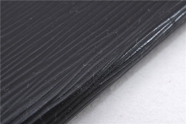 Authentic Louis Vuitton Epi Agenda Note Book Cover Black 7127E