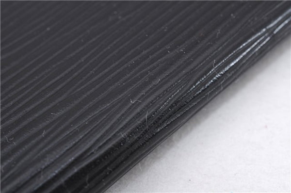 Authentic Louis Vuitton Epi Agenda Note Book Cover Black 7127E