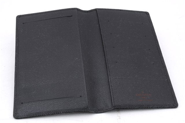 Authentic Louis Vuitton Epi Agenda Note Book Cover Black 7127E