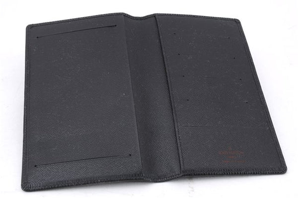 Authentic Louis Vuitton Epi Agenda Note Book Cover Black 7127E