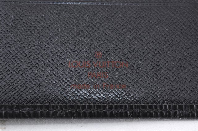 Authentic Louis Vuitton Epi Agenda Note Book Cover Black 7127E