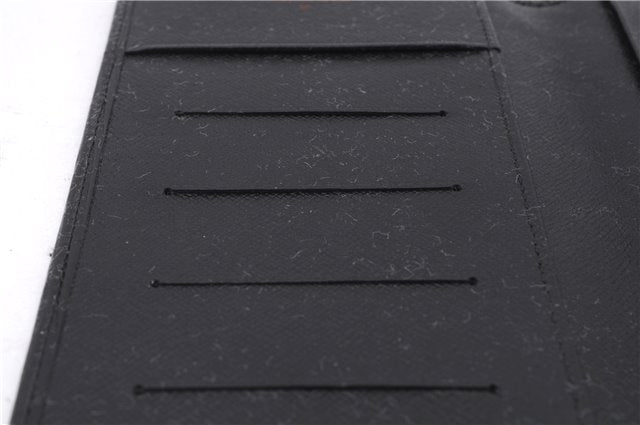 Authentic Louis Vuitton Epi Agenda Note Book Cover Black 7127E