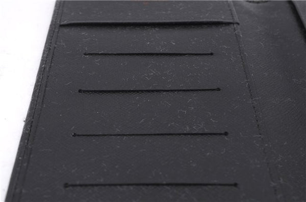 Authentic Louis Vuitton Epi Agenda Note Book Cover Black 7127E