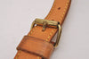 Authentic Louis Vuitton Leather Shoulder Strap Beige 40.2-47.2" LV 7127I