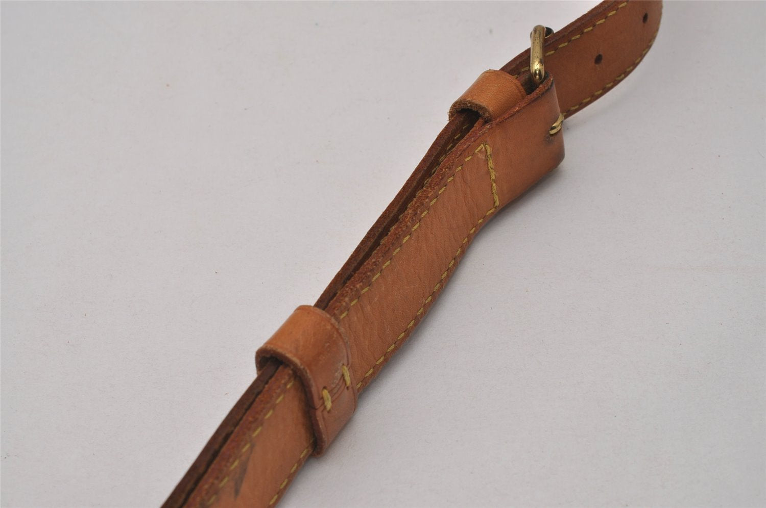 Authentic Louis Vuitton Leather Shoulder Strap Beige 40.2-47.2