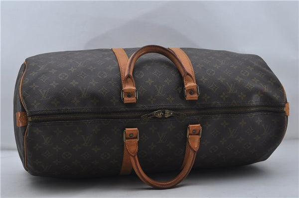 Authentic Louis Vuitton Monogram Keepall 55 Travel Boston Bag M41424 LV 7129D