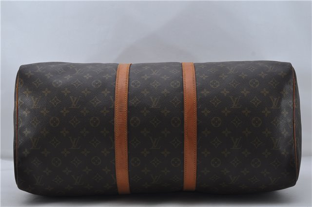 Authentic Louis Vuitton Monogram Keepall 55 Travel Boston Bag M41424 LV 7129D