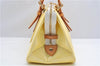 Auth Louis Vuitton Vernis Rose Wood Avenue Shoulder Bag Yellow M93508 LV 7130F
